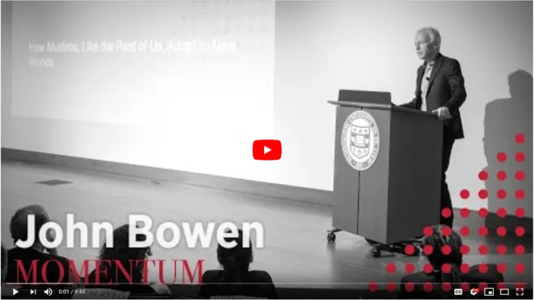 John Bowen gives talk